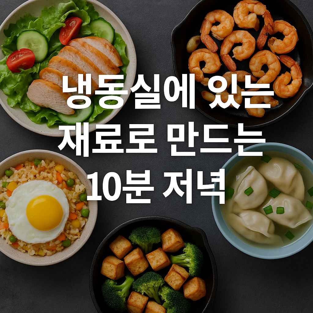 냉동실에 있는 재료로 만드는 10분 저녁-2