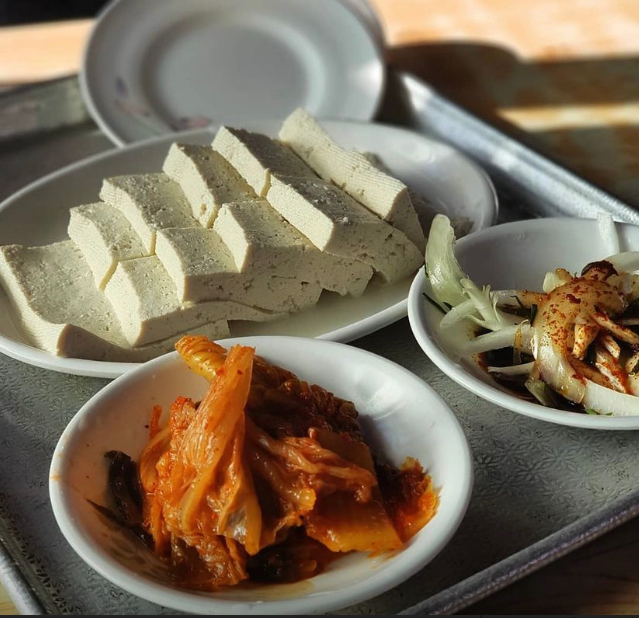 백야손두부집 대표 메뉴