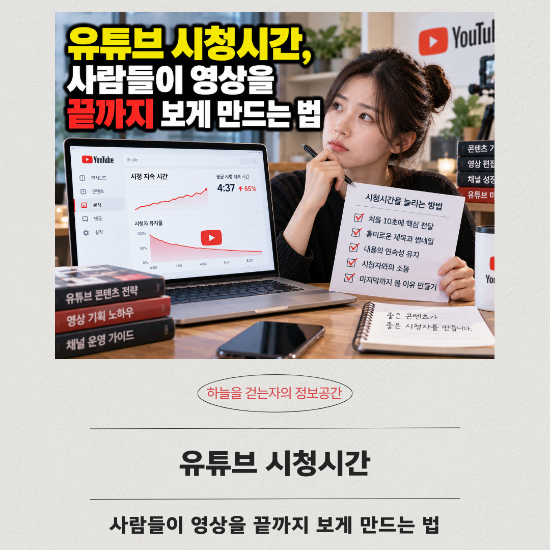유튜브 시청시간, 사람들이 영상을 끝까지 보게 만드는 법