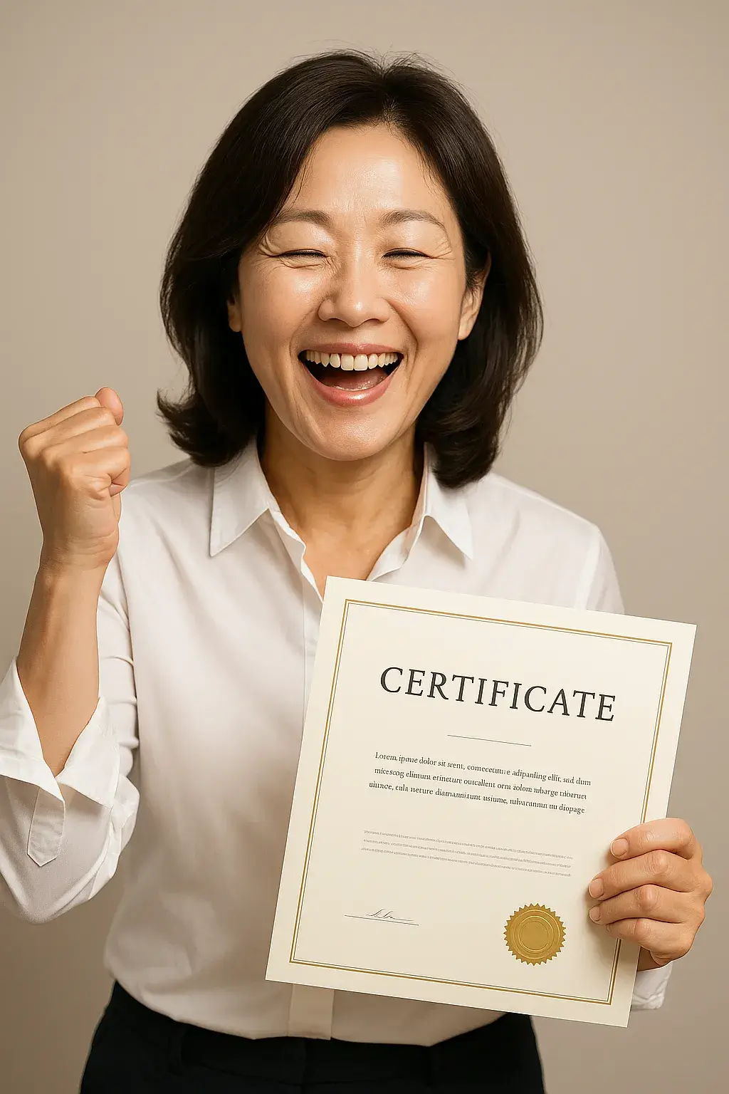 실버요리지도자 자격증 취득