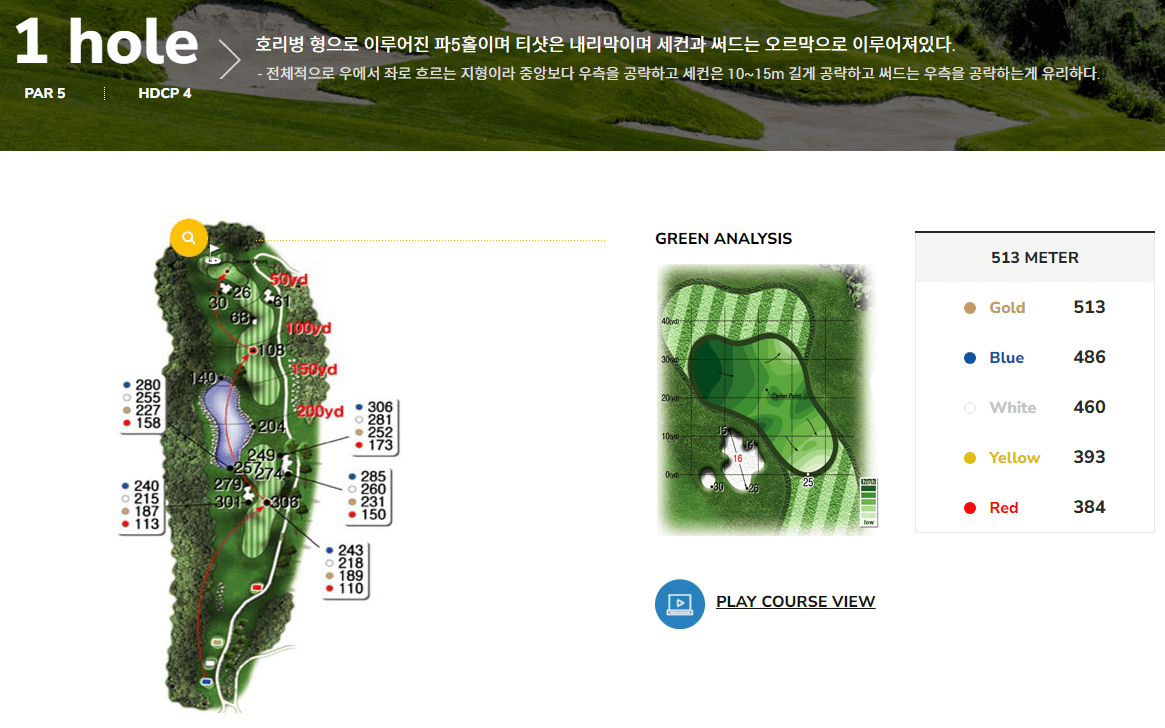 우리들 컨트리클럽 북코스 1