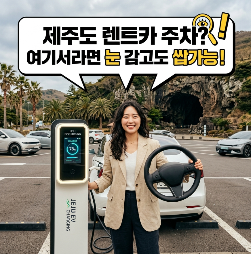 제주 만장굴 주차장 초보 운전 렌터카 전기차 충전 꿀팁 재개장 정보