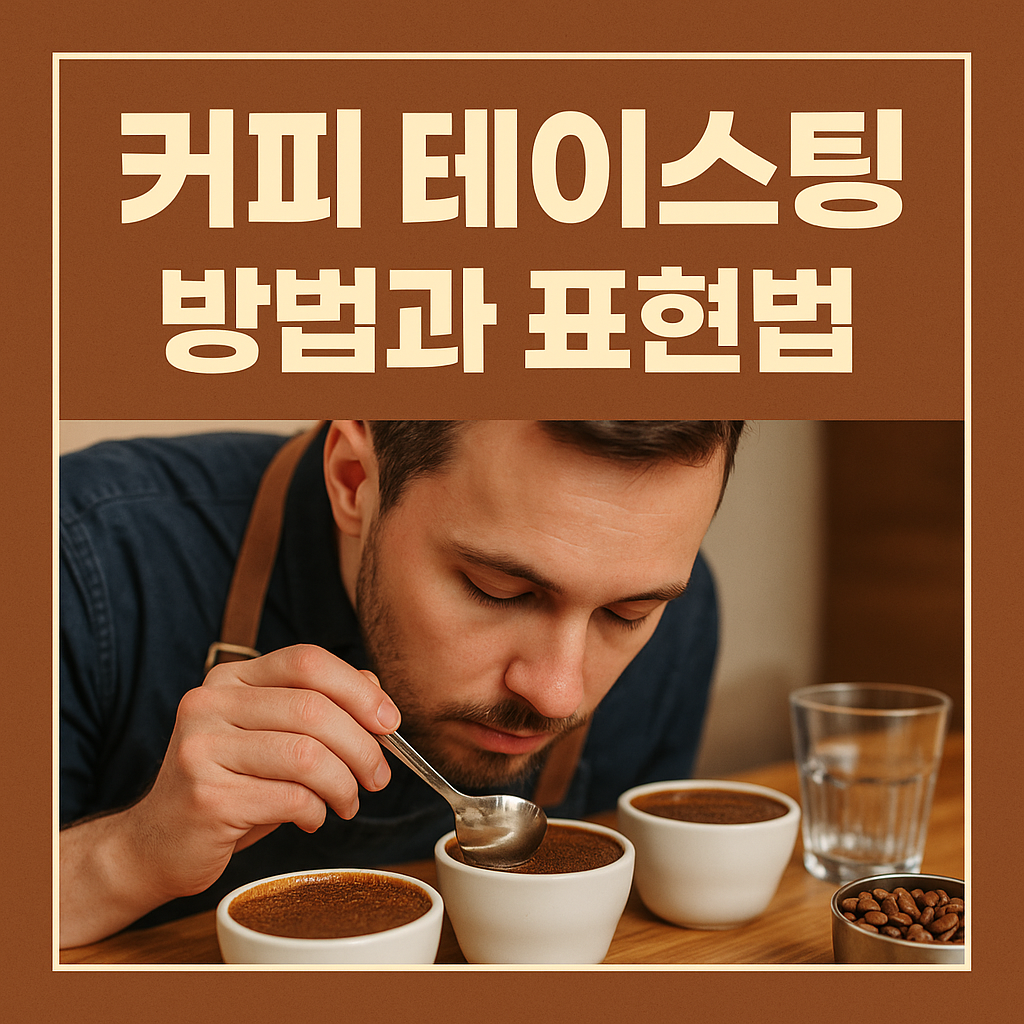 커피 테이스팅 방법과 표현법