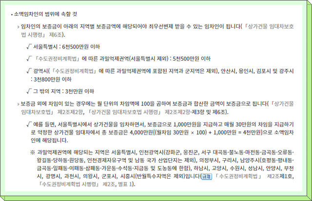 소액임차인