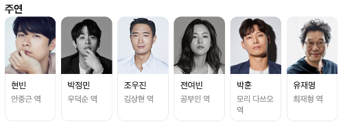 영화-하얼빈-출연진-현빈-박정민-조우진-전여빈-박훈-유재명-이동욱