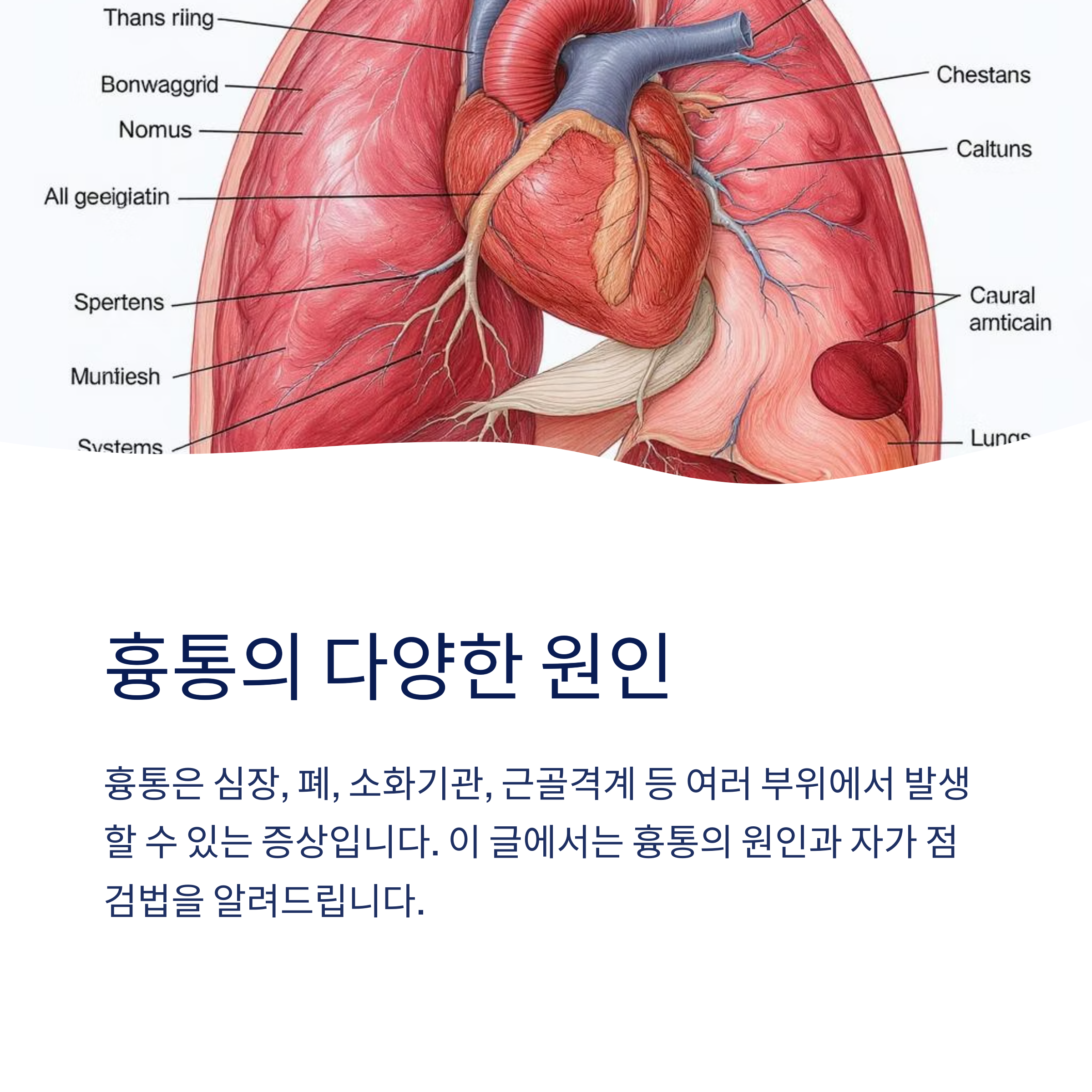 흉통의 다양한 원인