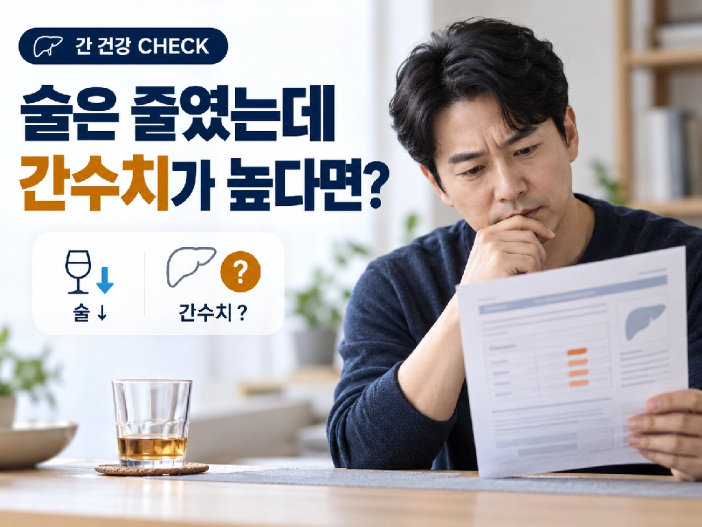 술을 줄였는데 간수치가 높다면?