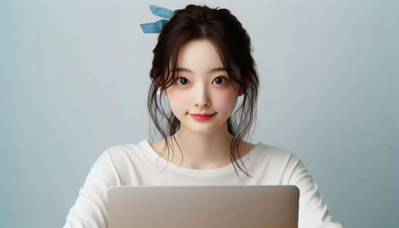 바이낸스-스테이킹-방법을-알아보는-여성의-모습