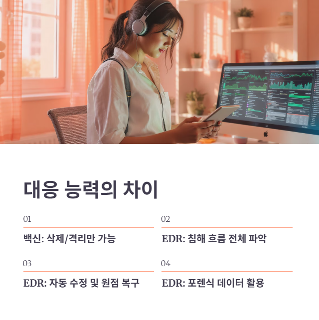 EDR vs 백신: 결정적인 기능 차이점 3가지