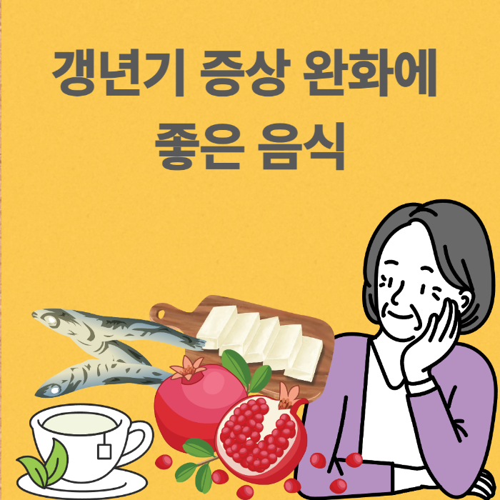 갱년기 증상 완화에 좋은 음식 BEST 5 및 식단 관리법 썸네일