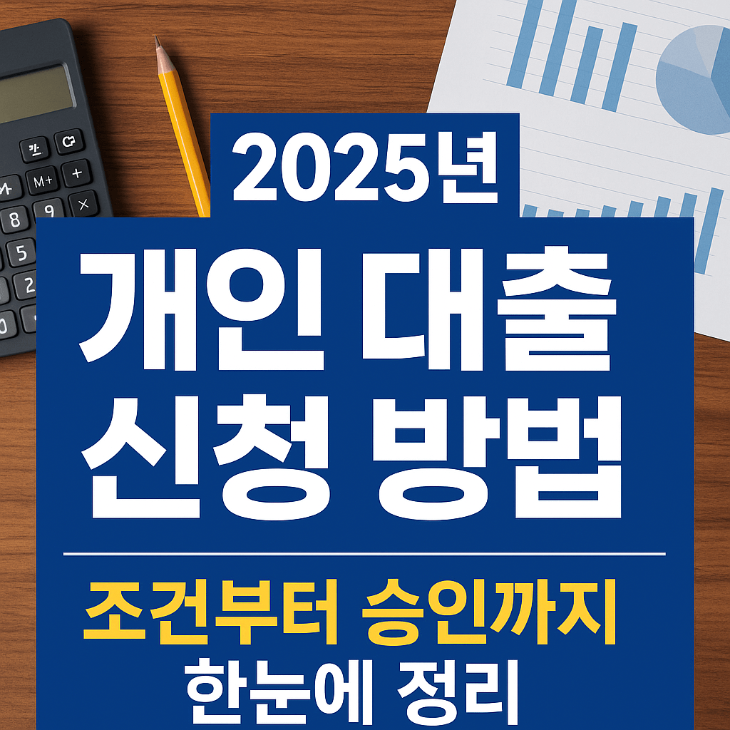 《2025년 개인 대출 신청 방법, 조건부터 승인까지 한눈에 정리》