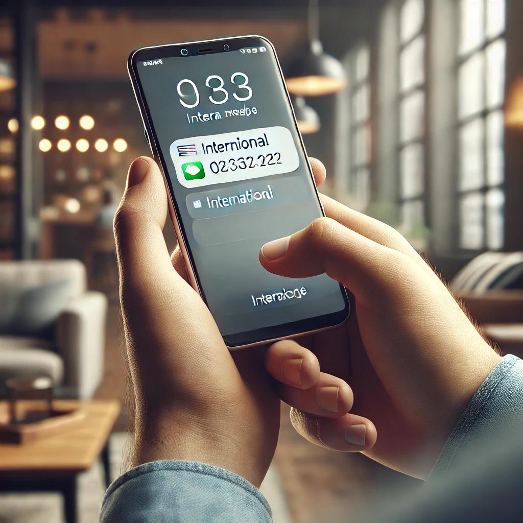 알뜰폰 해외 문자수신