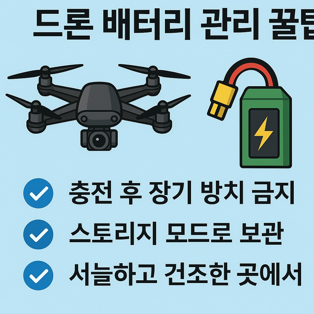 드론 배터리 관리 꿀팁 대표 이미지