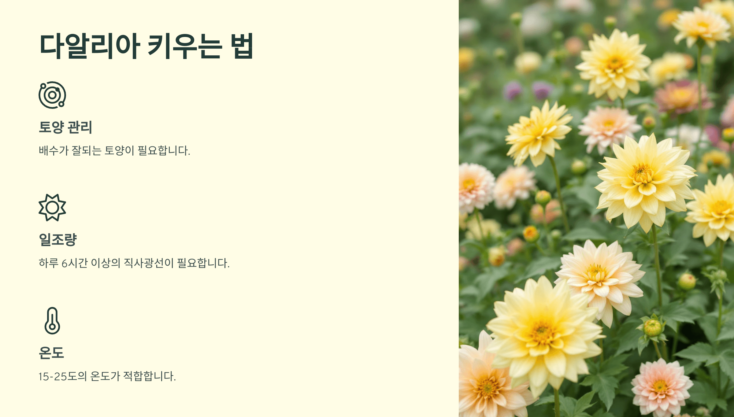 다알리아꽃 사진입니다.