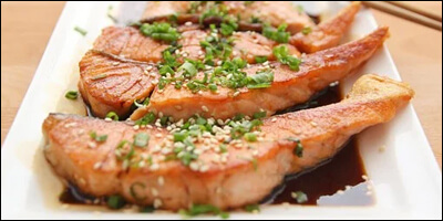 연어 데리야끼 요리