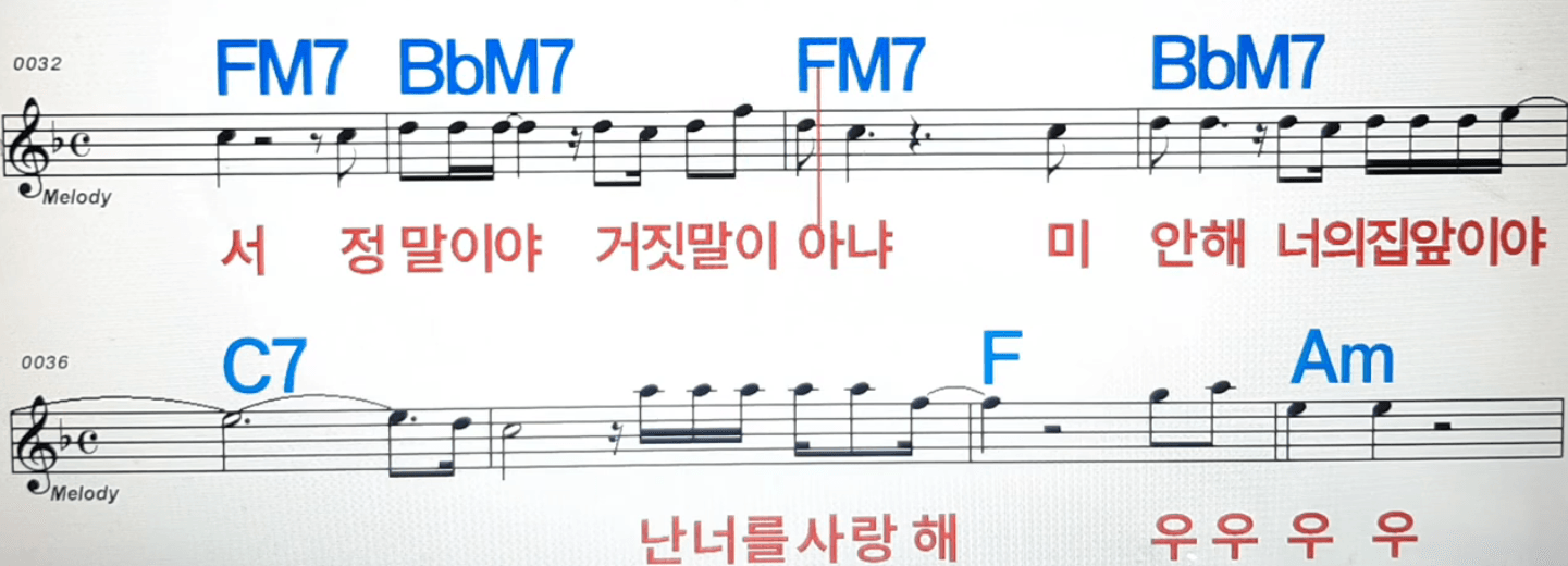 임종환 그냥 걸었어 악보
