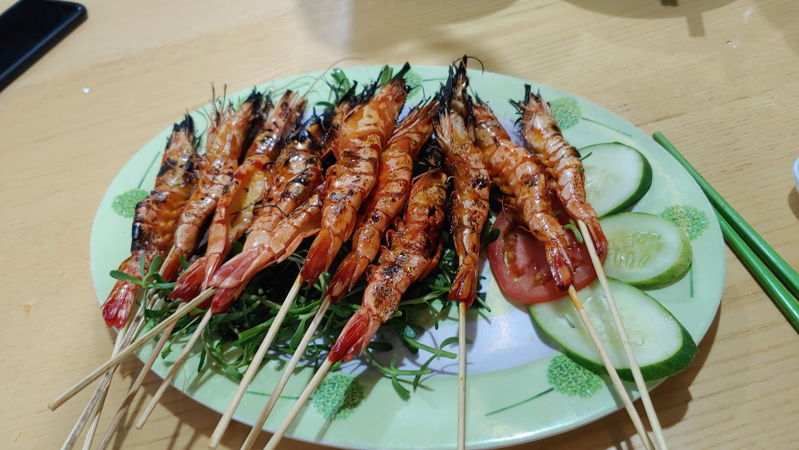 무이네의 한 식당에서 먹었던 새우꼬치