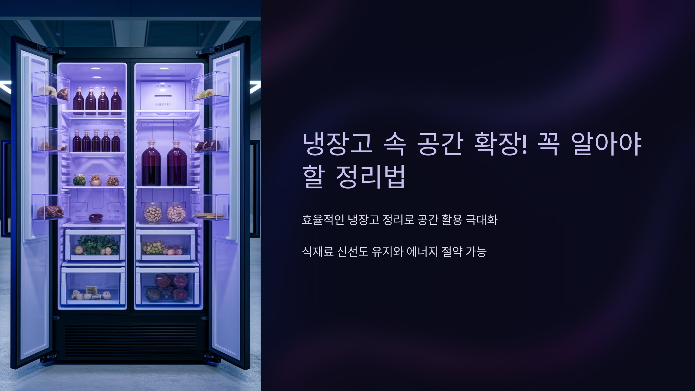 냉장고 속 공간 확장! 꼭 알아야 할 정리법