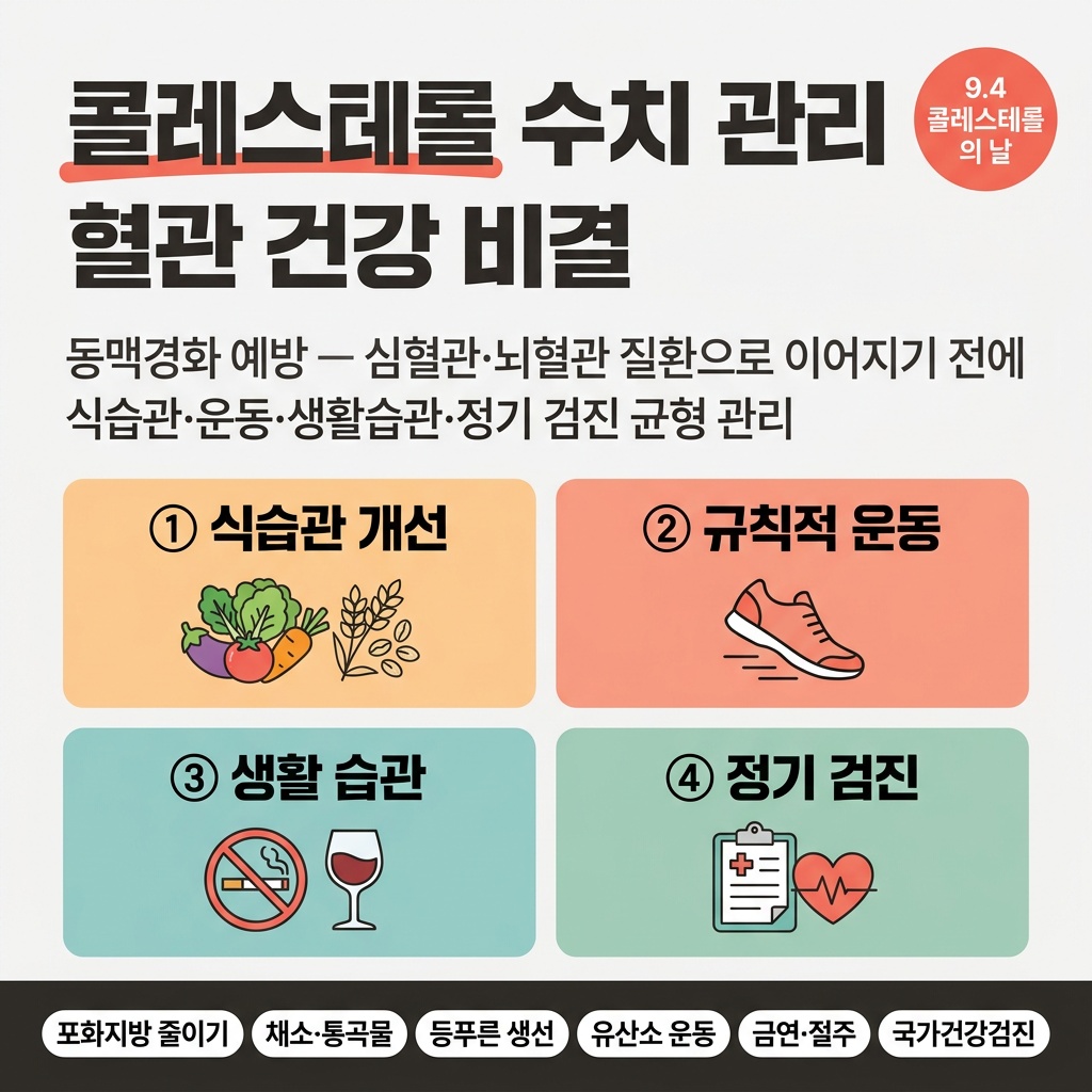 콜레스테롤 수치 관리 혈관 건강 비결