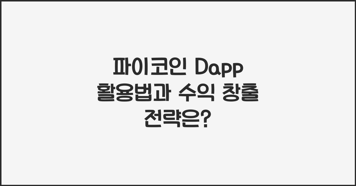 파이코인 dapp