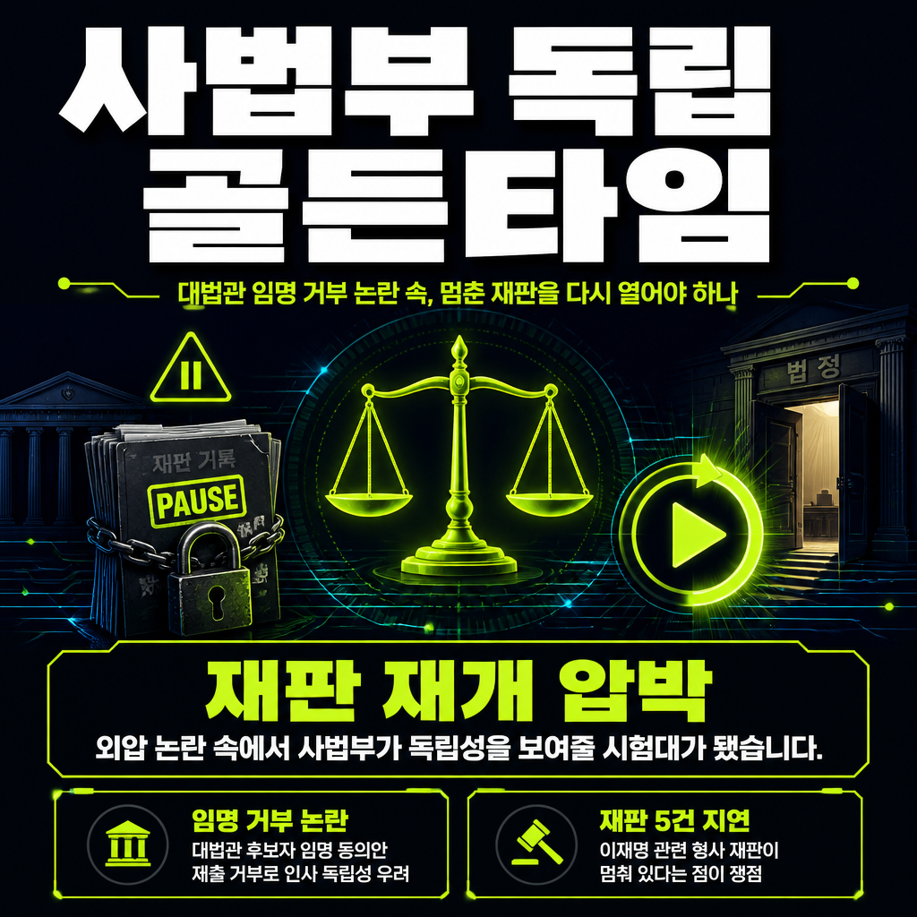 사법부 독립 골든타임