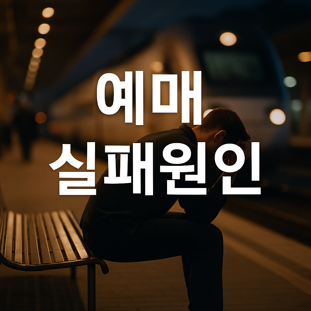 기차표 예매 실패 원인