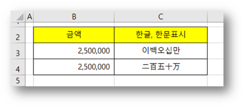 숫자, 금액 한글, 한문으로 표시