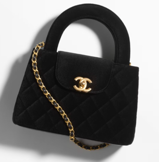 샤넬 벨벳 미니 백