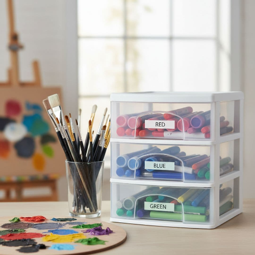 취미 용품 정리, 미술 도구와 뜨개질 실 깔끔 수납 아이디어