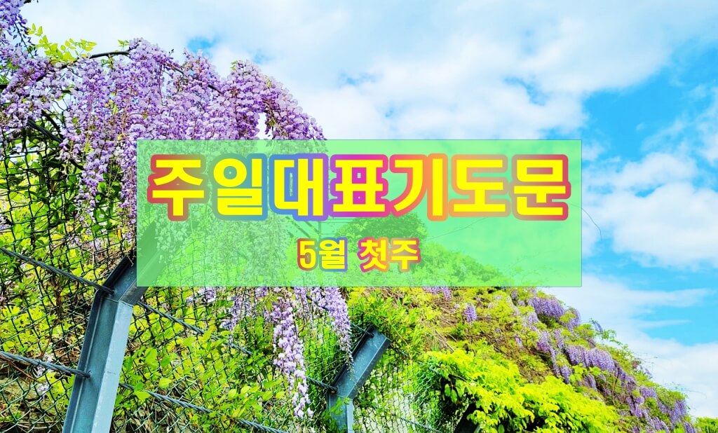 주일대표기도문 5월 첫째주 주일낮예배기도문