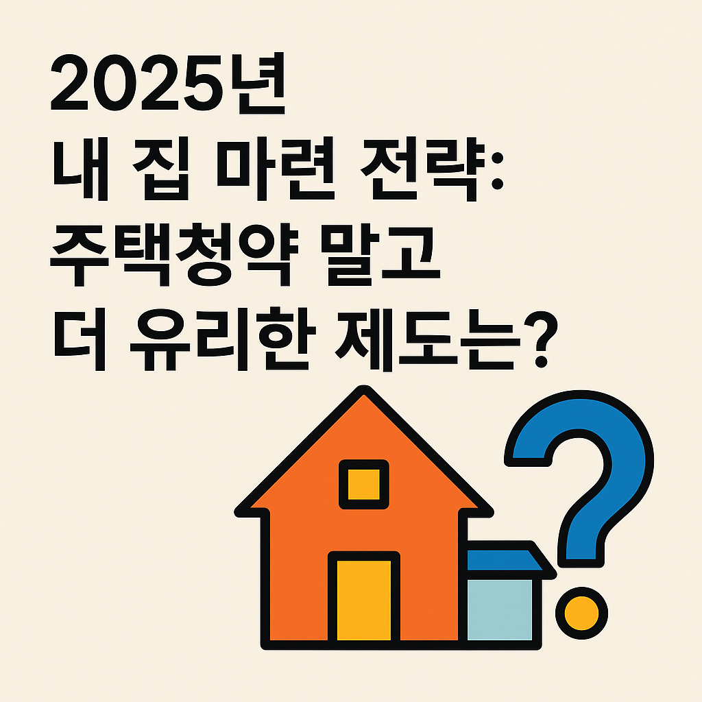 2025년 한국 내 집 마련 전략