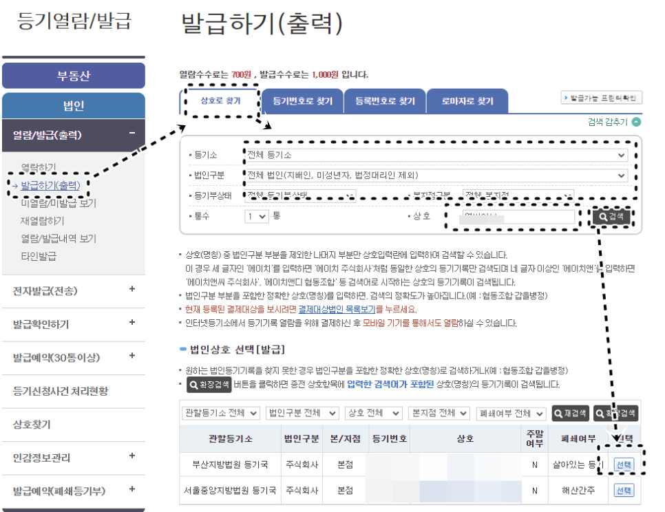 법인검색