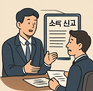 세금관련상담중인부부