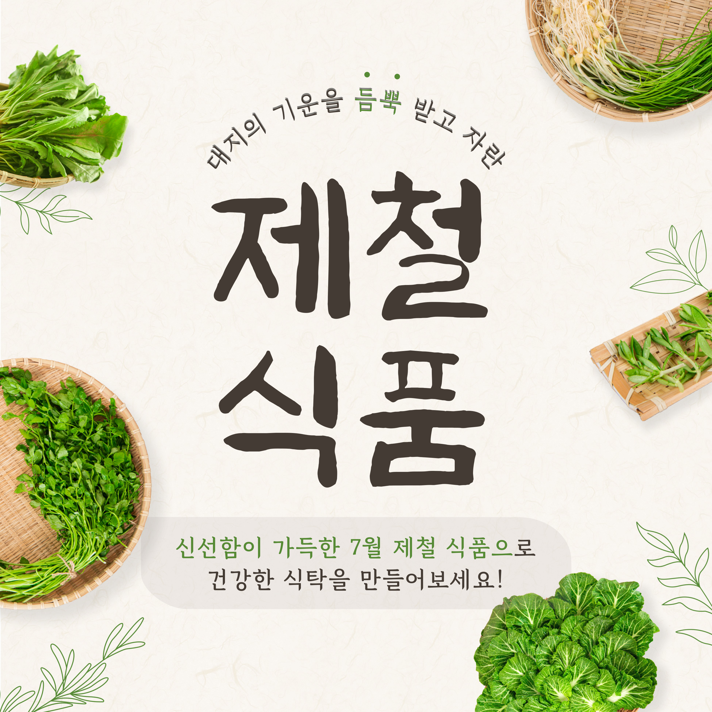 장수의 비결 제철 식품 섭취