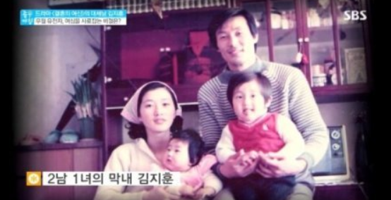 김지훈 배우 가족사진 부모님│모델로 활동 중이신 김지훈 아버지 