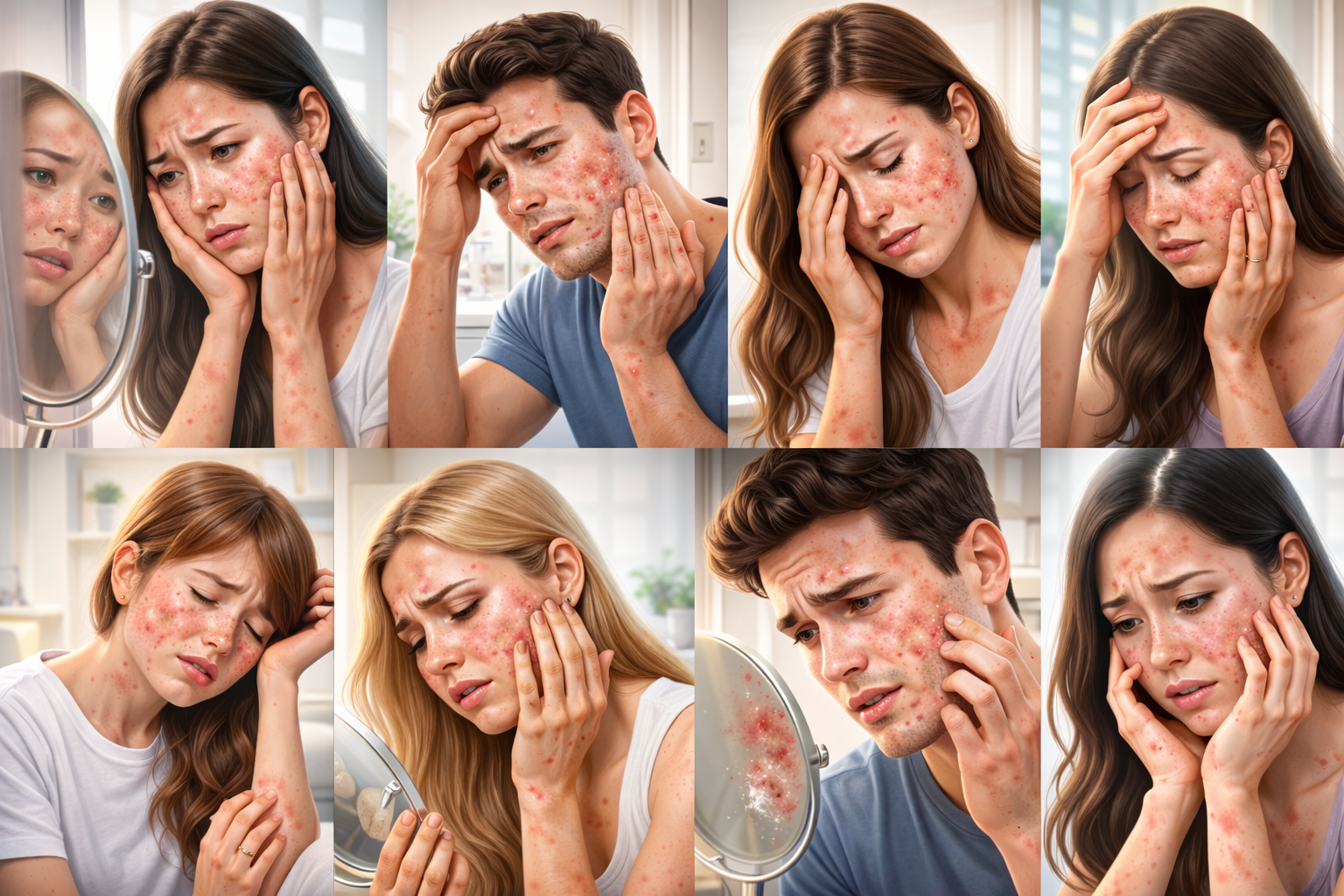 여드름성 피부의 원인과 발생 과정