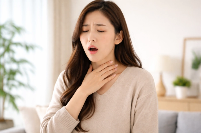 쉰 목소리가 오래 지속돼요