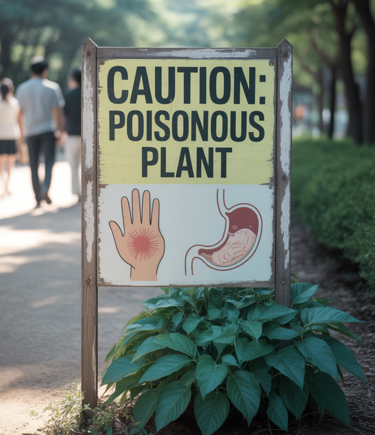 만졌을 때 vs 먹었을 때 (위험성의 차이)