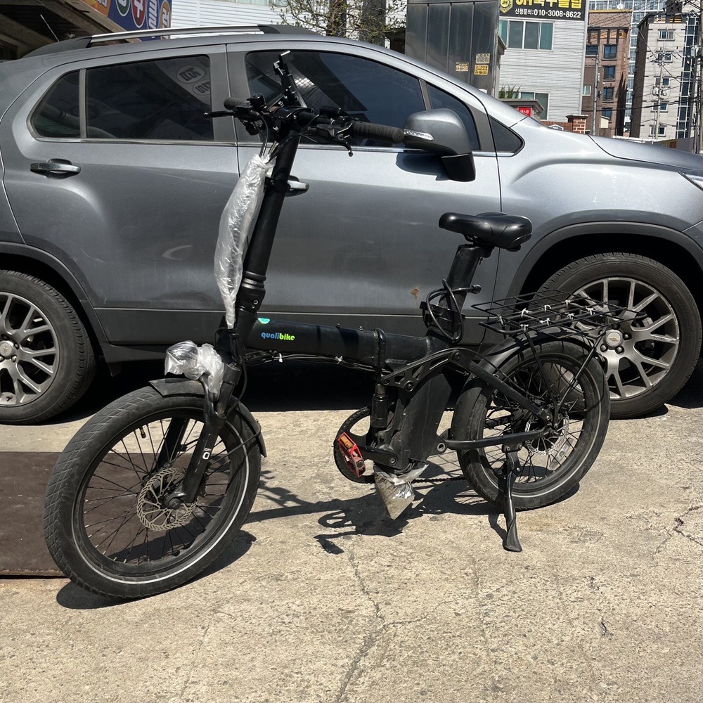 수원 전기자전거 수리 - 퀄리 Q 맥스 MAX 브레이크 디스크 교체 AS