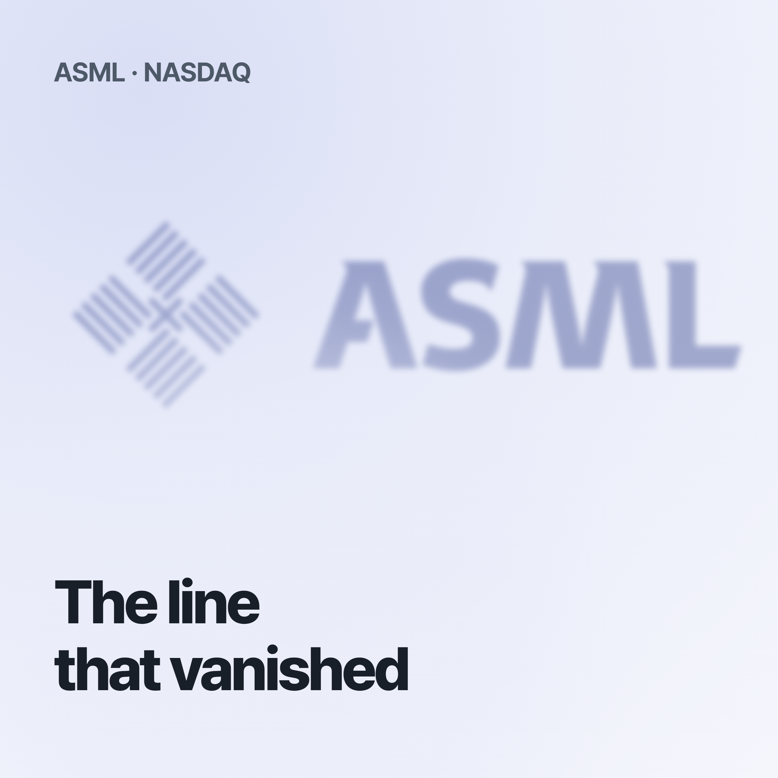 ASML Holding NV (ASML), second-quarter 2026 results reported July 15, 2026