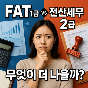 FAT 1급 vs 전산세무 2급, 무엇이 더 나을까
