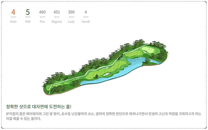 해운대CC 골든 코스 4번 홀