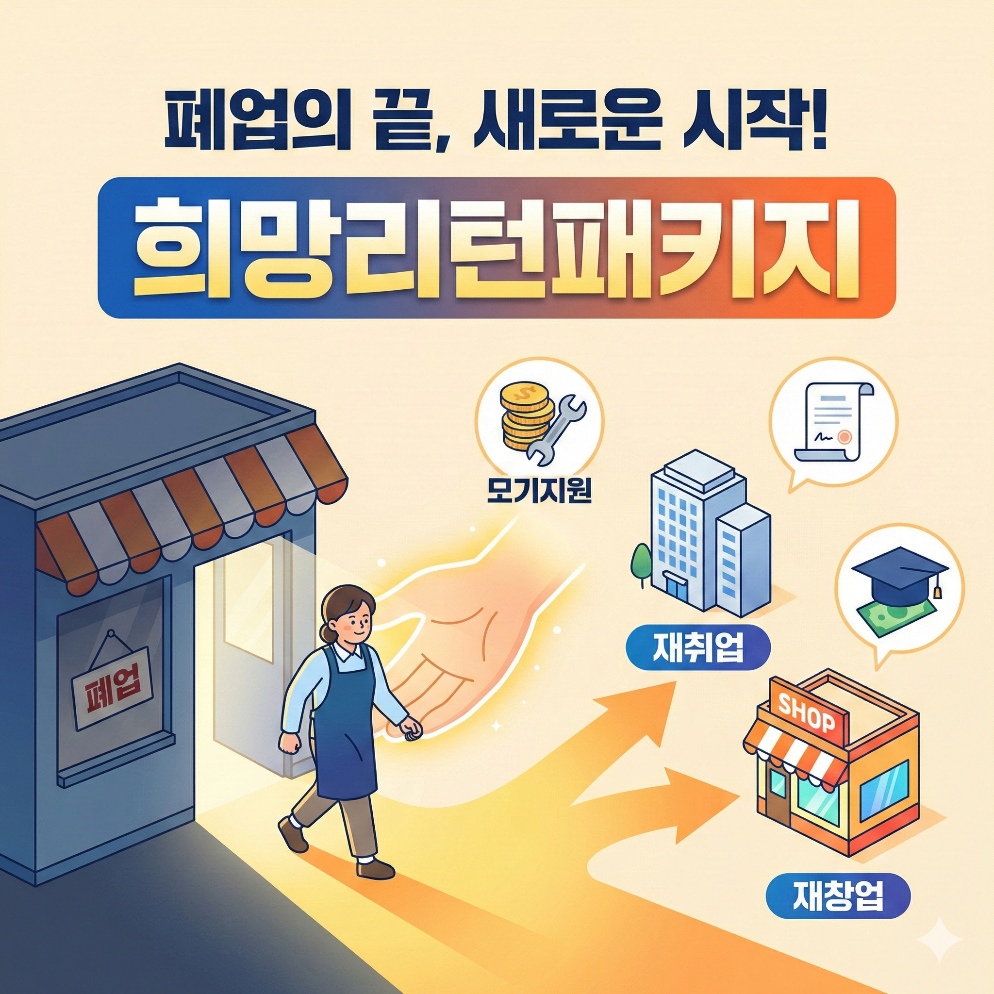 희망리턴패키지 신청 방법 및 지원 내용 총정리: 폐업에서 재기까지