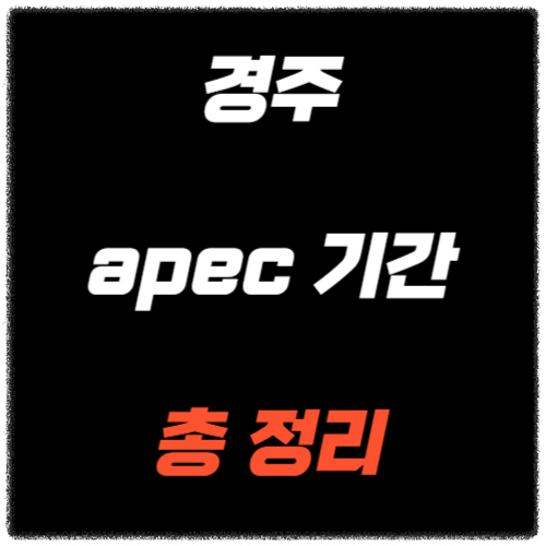 경주 apec 기간