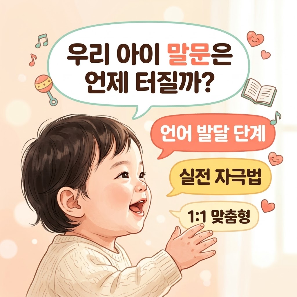 우리 아이 말문은 언제 터질까? 개별 아기 언어 발달 단계와 실전 자극법