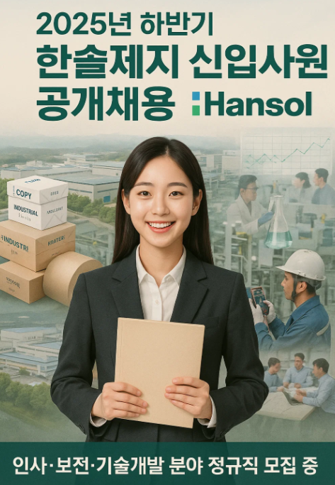 2025년 하반기 한솔제지 신입사원 공개채용