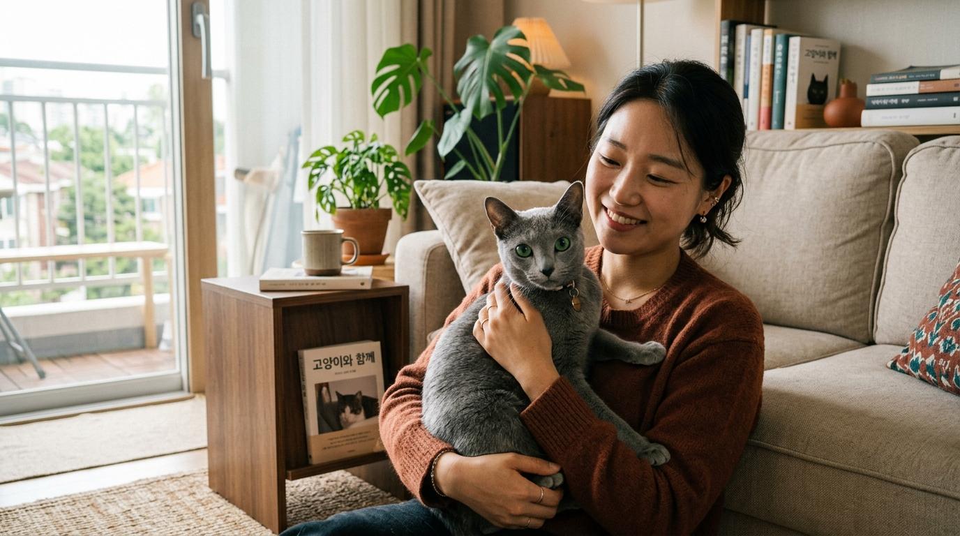 러시안블루 고양이