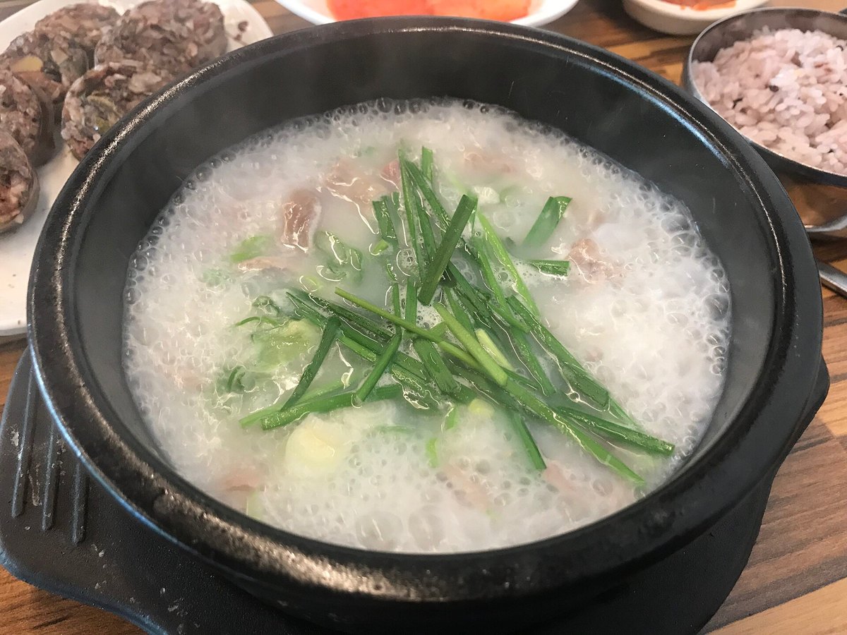 속초 순대골목 아바이순대국 예시