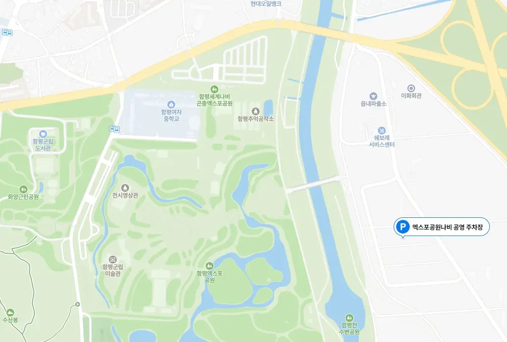 함평나비축제 사전 예매, 주차장