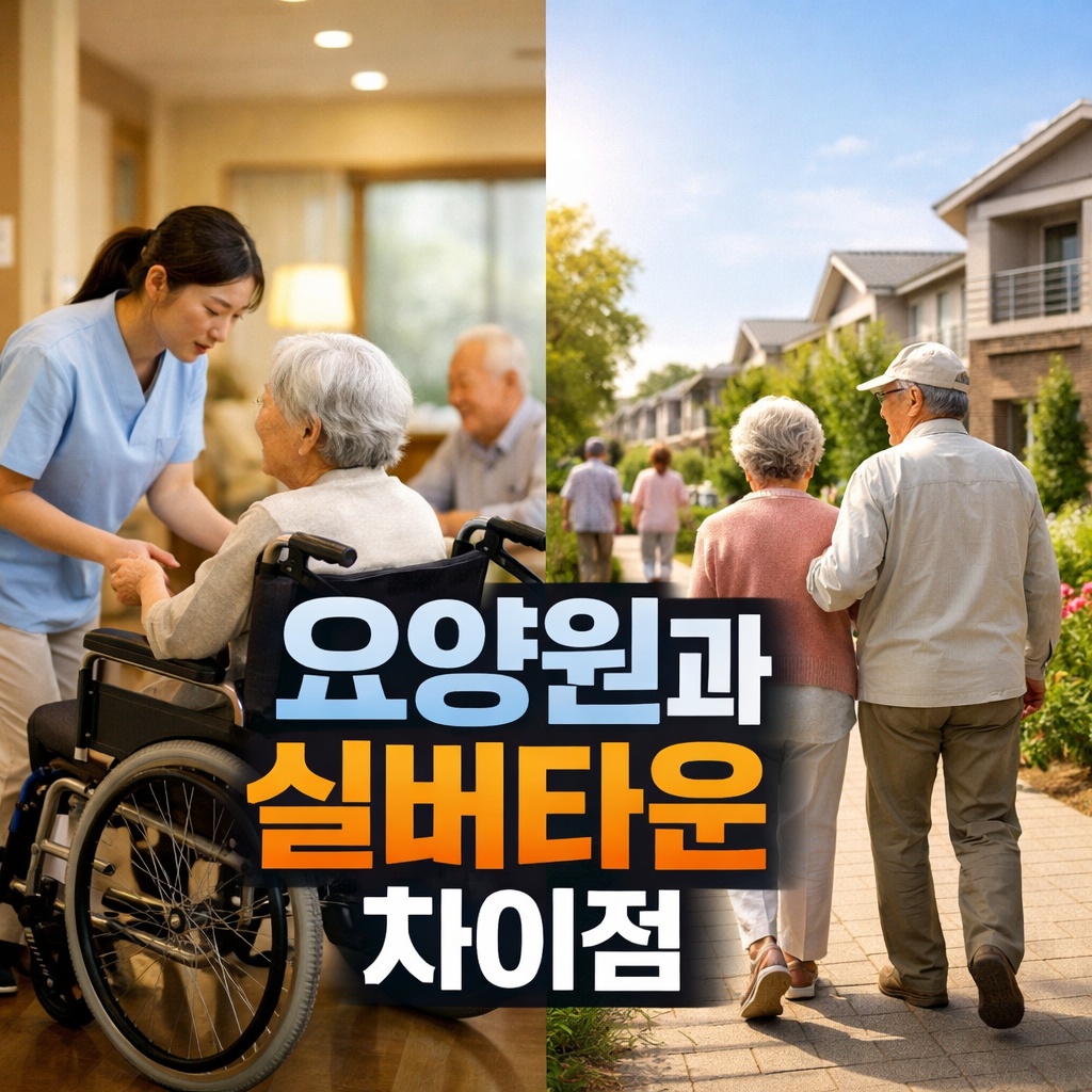 요양원과 실버타운 차이점 확실히 알려줄게요